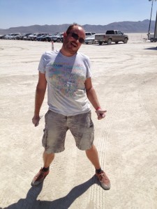 Driving into Black Rock City