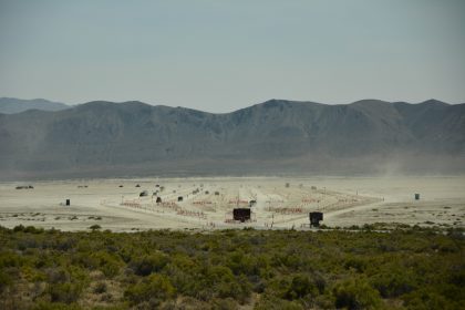 Driving into Black Rock City