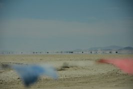 Driving into Black Rock City