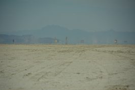 Driving into Black Rock City