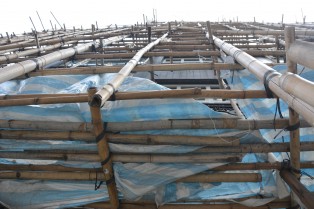Bamboo scaffolding