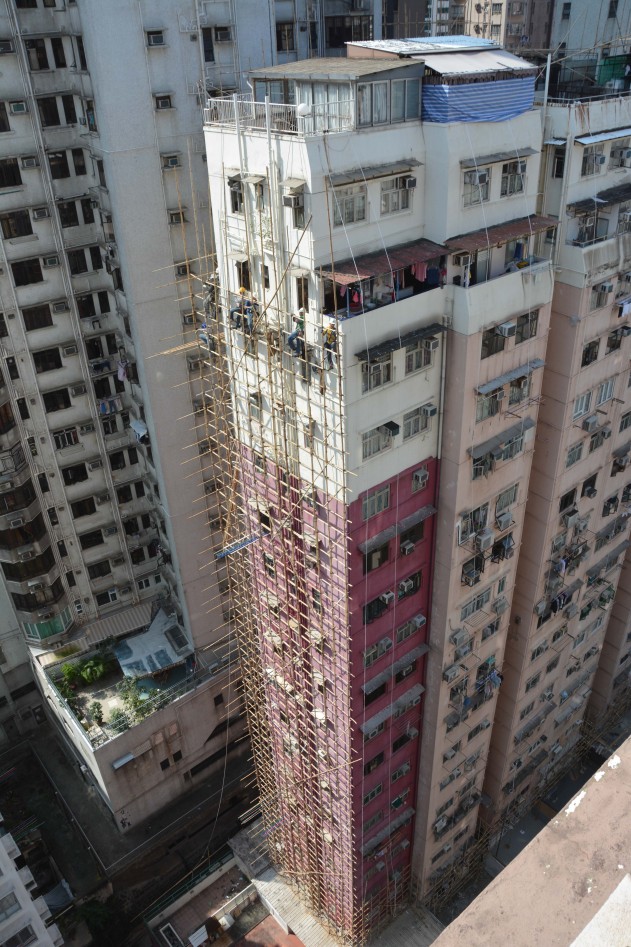 Bamboo scaffolding