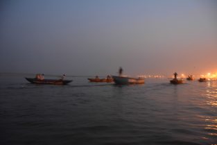 Nighttime on the Ganges