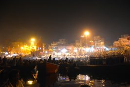 Nighttime on the Ganges